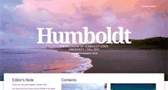 Desktop Screenshot of magazine.humboldt.edu