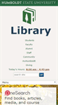 Mobile Screenshot of library.humboldt.edu