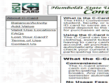 Tablet Screenshot of c-card.humboldt.edu