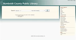 Desktop Screenshot of libcat.co.humboldt.ca.us