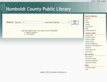 Tablet Screenshot of libcat.co.humboldt.ca.us